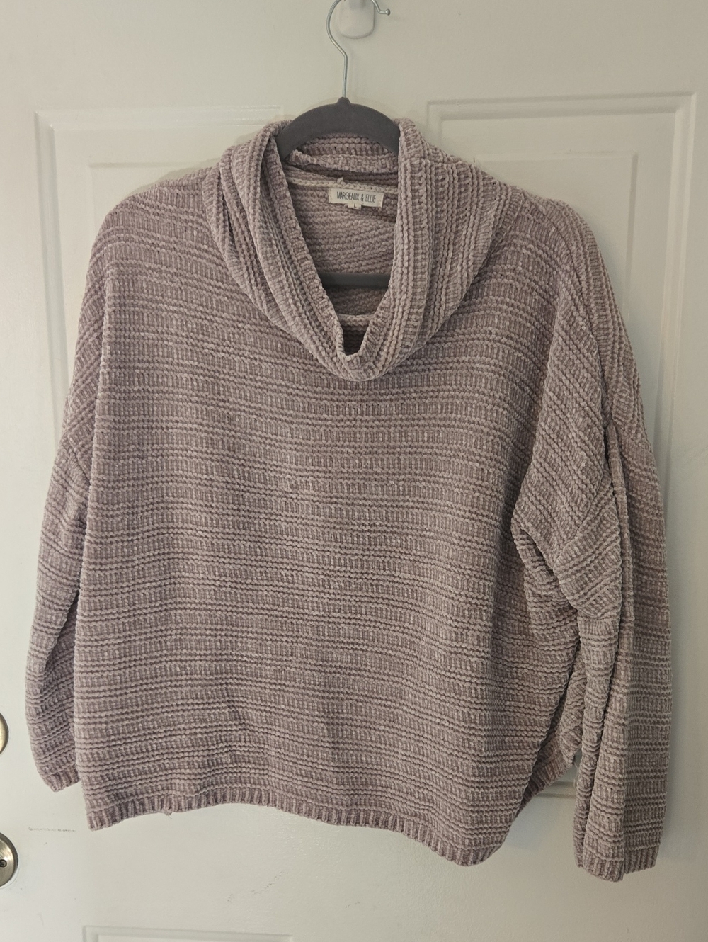 Dusty Lavender Cowl Neck Sweater